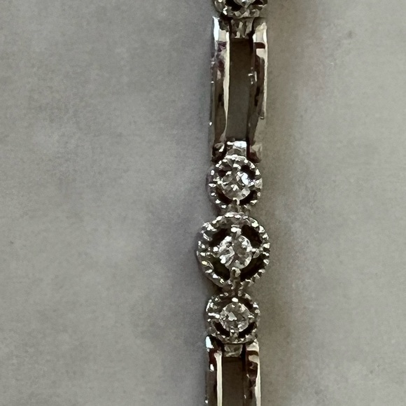 BRAND NEW DIAMOND TENNIS BRACELET 14K WHITE GOLD - Picture 3 of 8